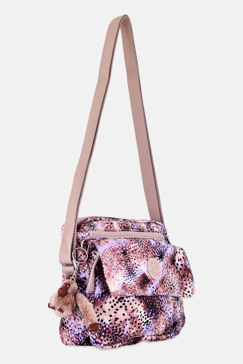 kipling Women Animal Print Zia Cross Body Bag, Multicolor - Image 3